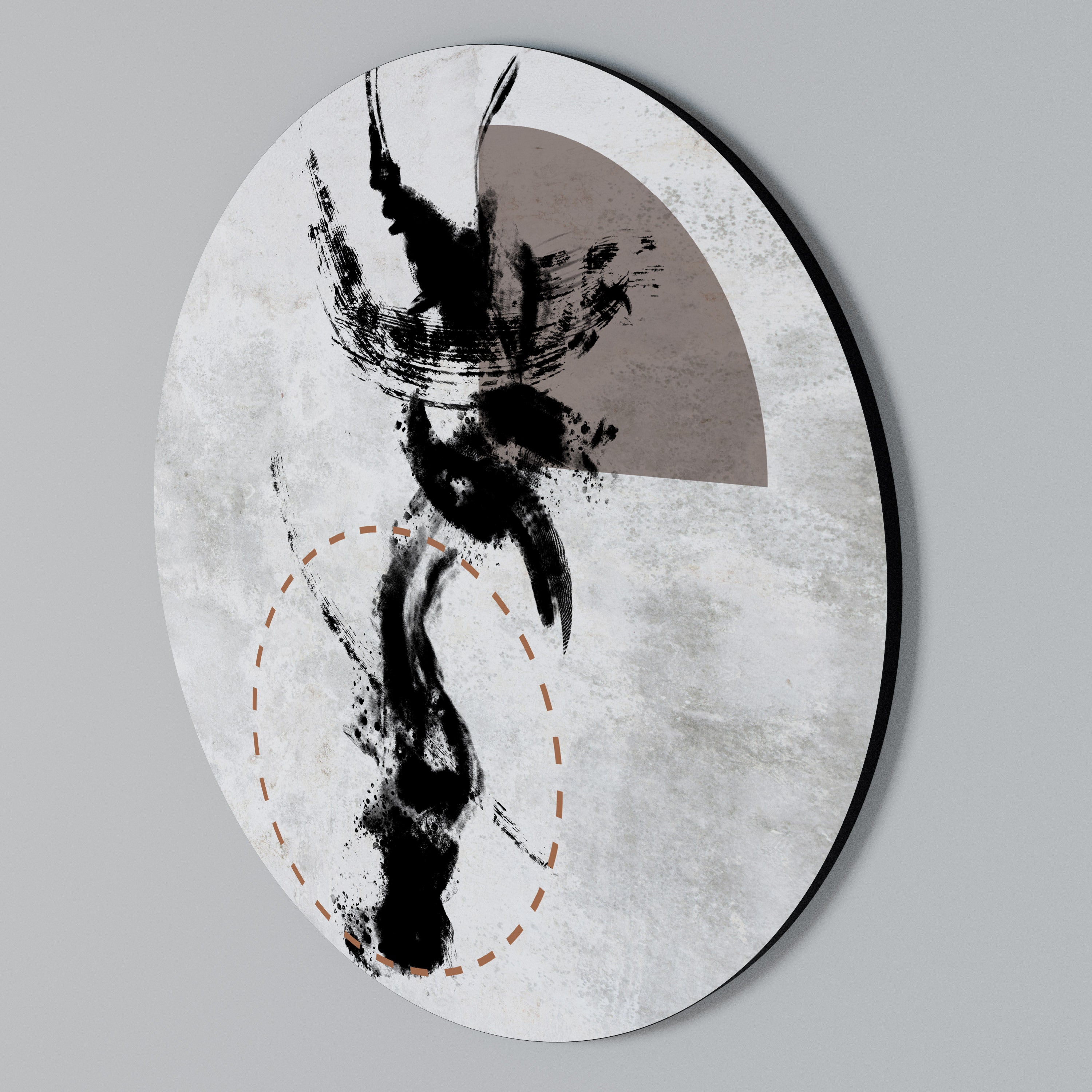 STAINS OF INTROSPECTION Rund väggdekor