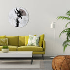 STAINS OF INTROSPECTION Round Wall Art