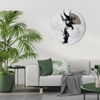 STAINS OF INTROSPECTION Round Wall Art