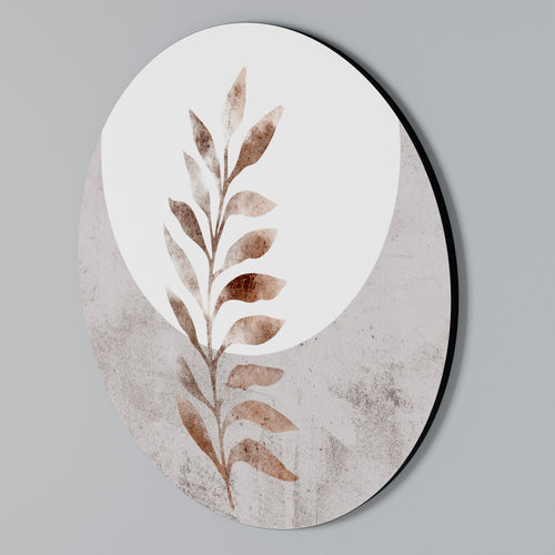 LEAF RADIANCE Round Wall Art