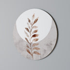 LEAF RADIANCE Round Wall Art