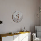 LEAF RADIANCE Round Wall Art
