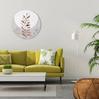 LEAF RADIANCE Round Wall Art