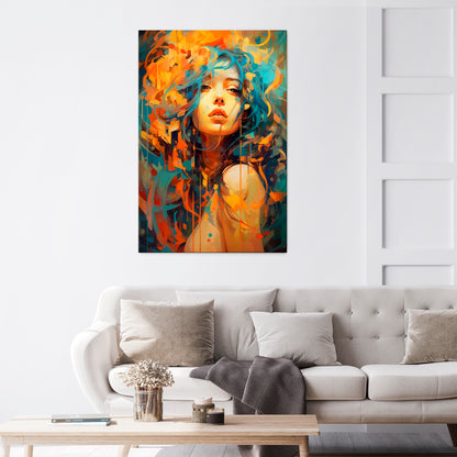 RAINBOW MUSE Vertical Canvas Print