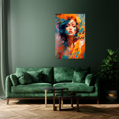 CHROMA CHARM Vertical Canvas Print