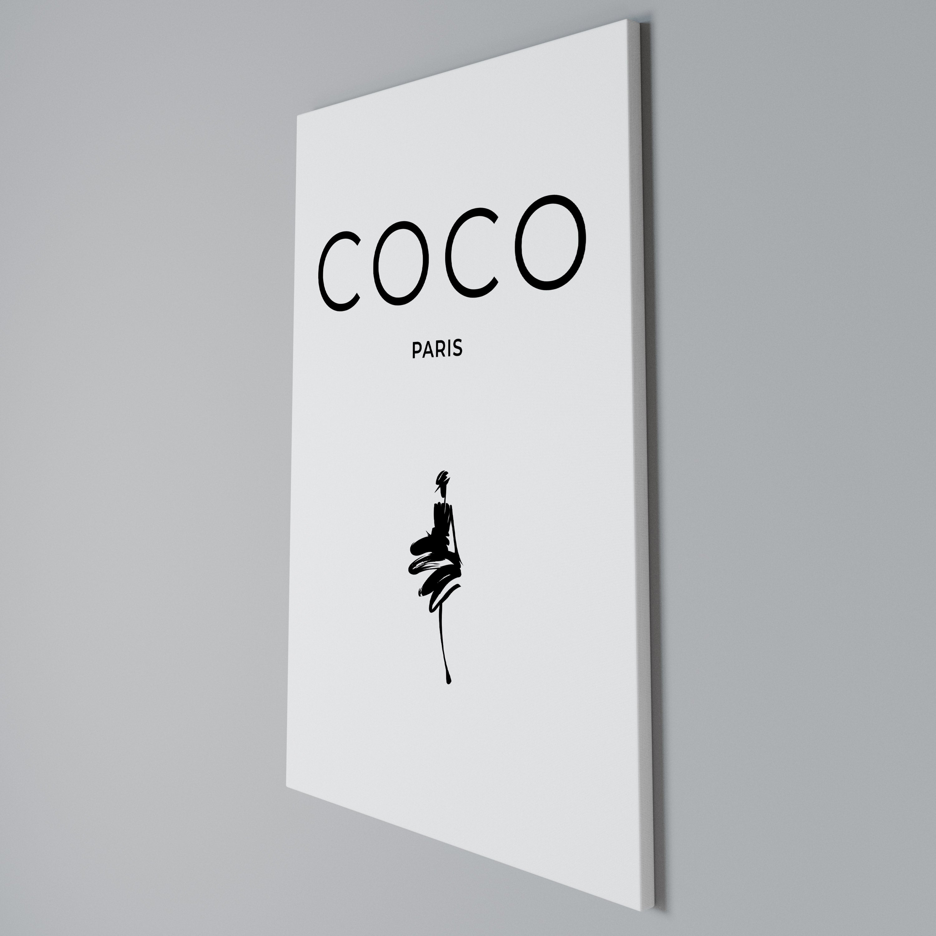 COCO CHANEL - TIMELESS ELEGANCE Vertical Canvas Print