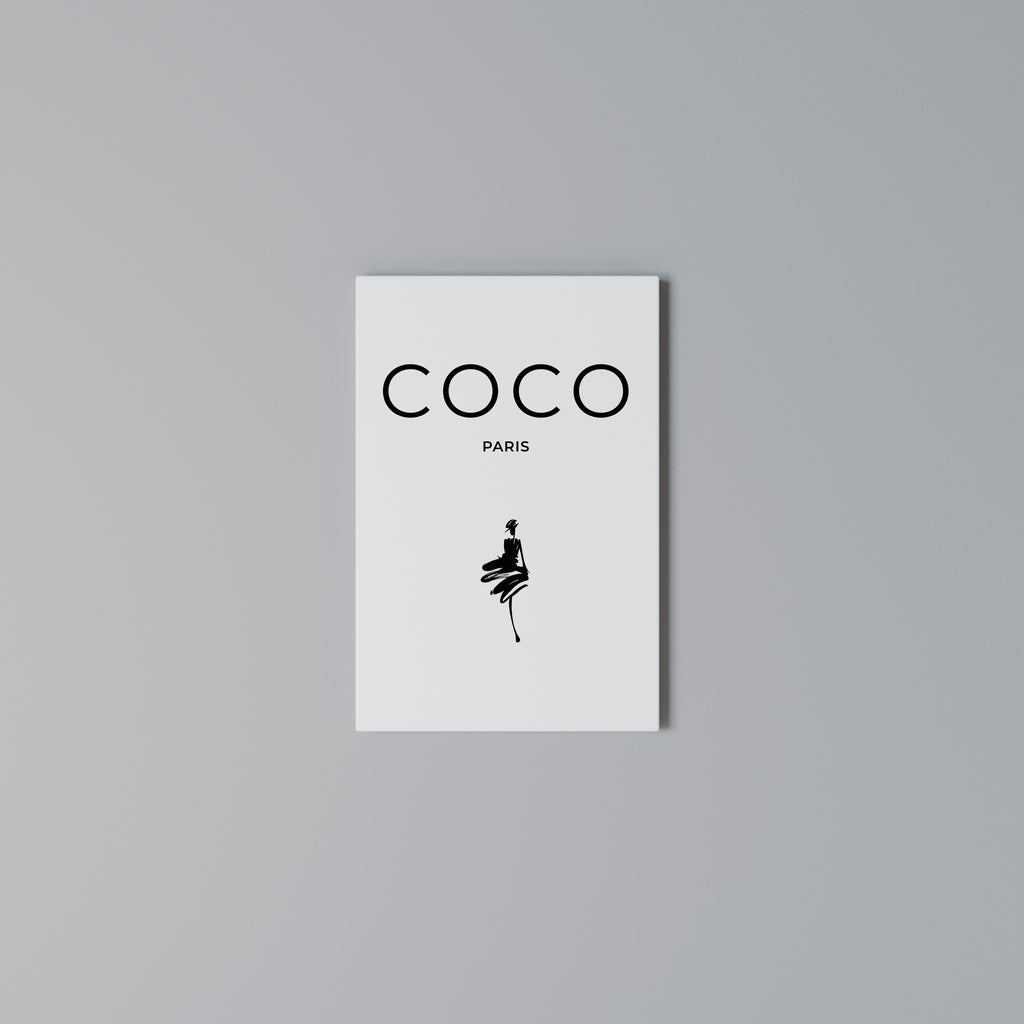 COCO CHANEL - TIMELESS ELEGANCE Vertical Canvas Print