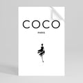 COCO CHANEL - TIMELESS ELEGANCE Peel and Stick Vertical Poster