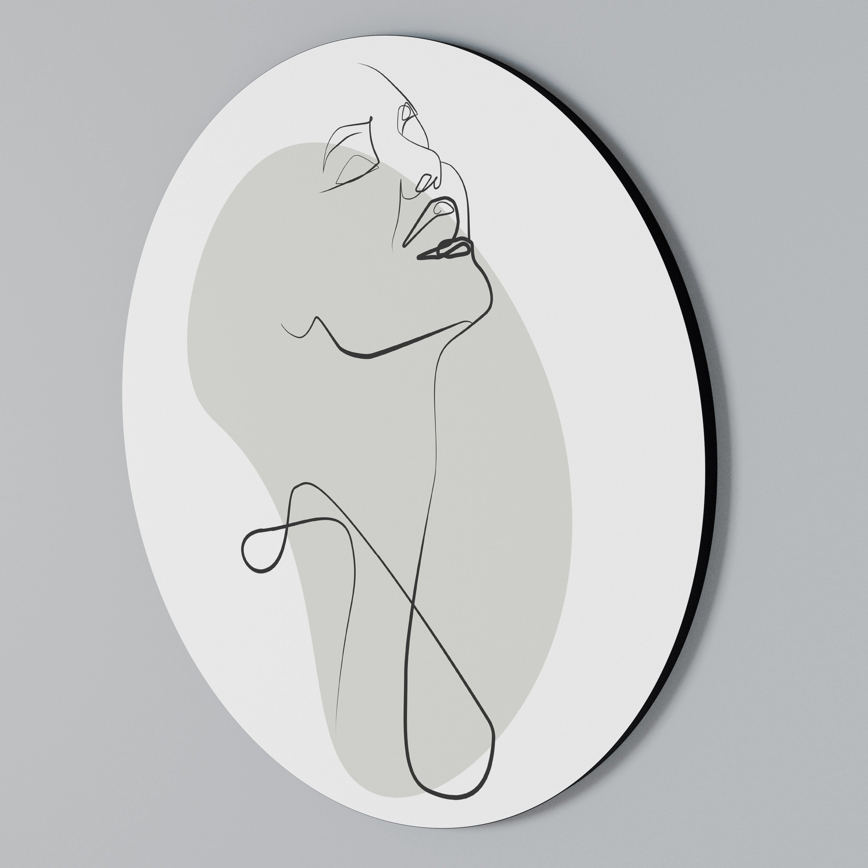 SUBTLE SIMPLICITY Round Wall Art