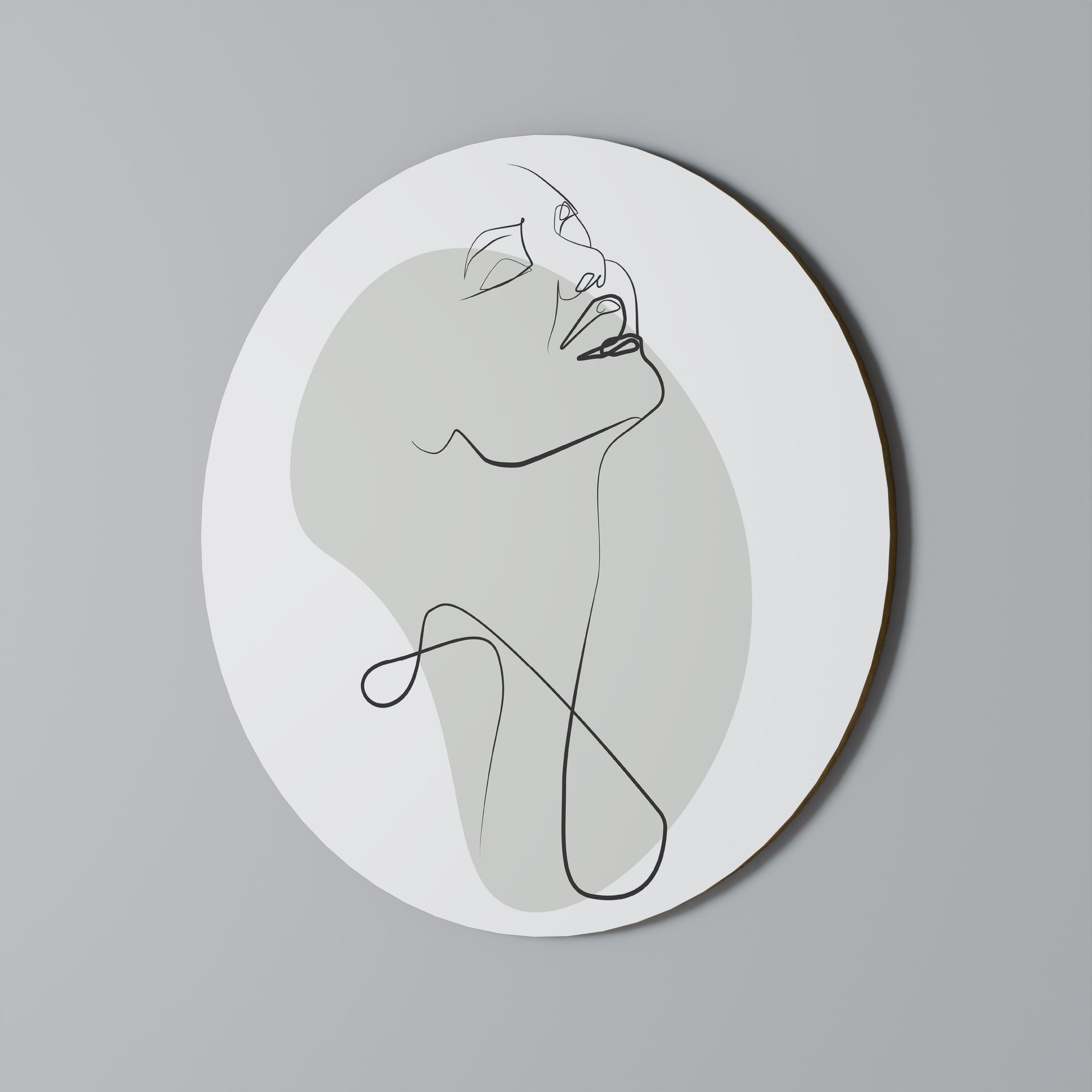 SUBTEL ENKELHET Rund väggdekoration