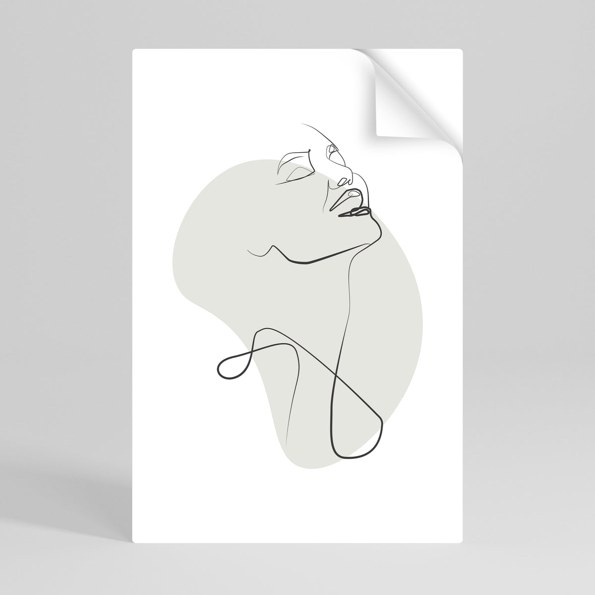 SUBTLE SIMPLICITY Självhäftande Vertikal Poster