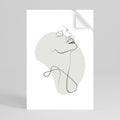 SUBTLE SIMPLICITY Självhäftande Vertikal Poster