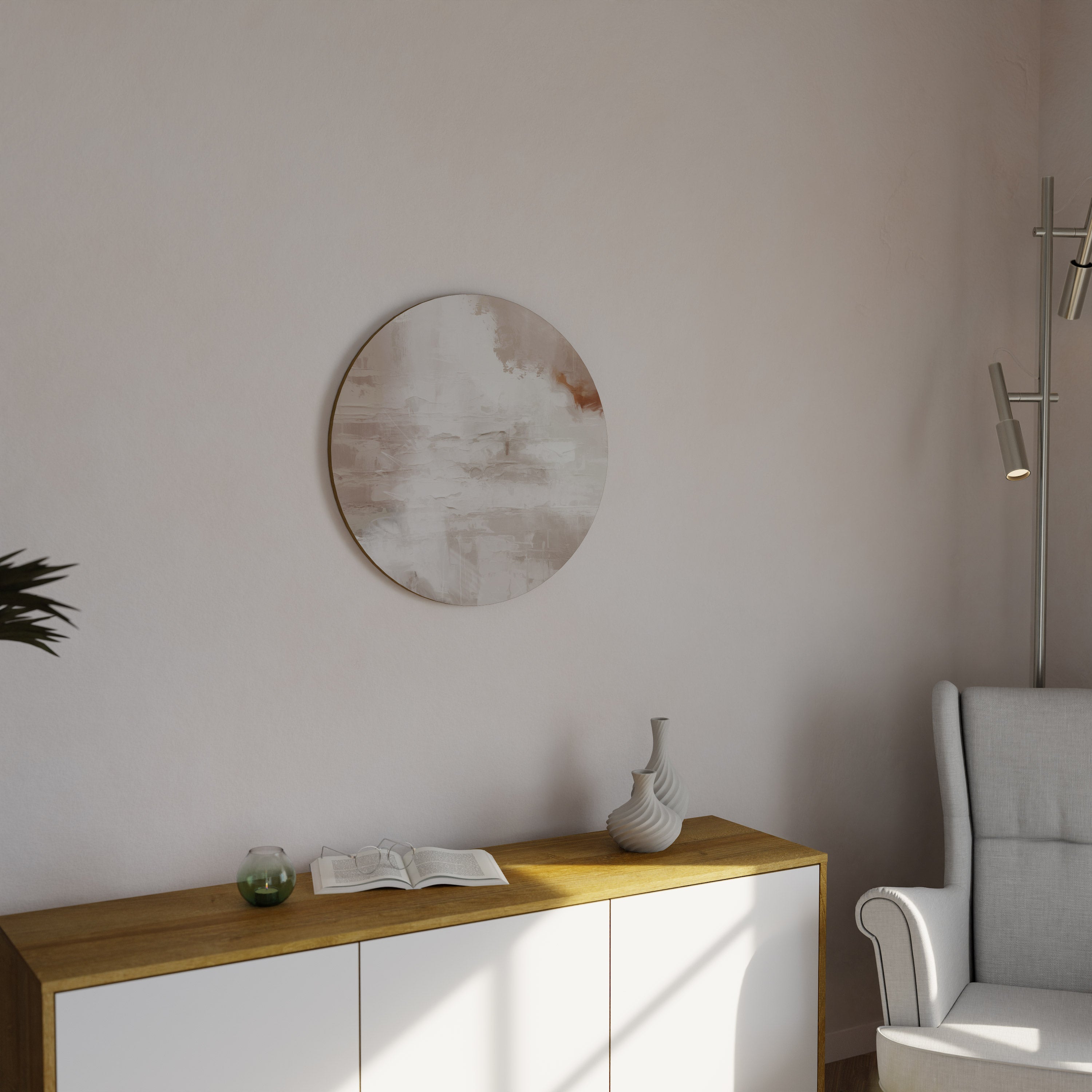 Rund väggdekoration BLUSH SERENITY