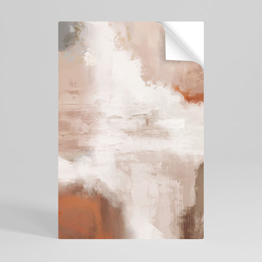 BLUSH SERENITY vertikal poster med självhäftande text