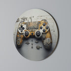 CYBER CHRONICLES PAD Round Wall Art