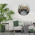 CYBER CHRONICLES PAD Round Wall Art