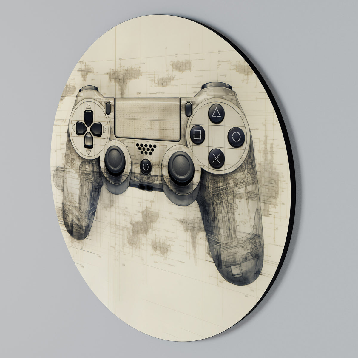 QUANTUM QUEST PAD Rund väggdekor