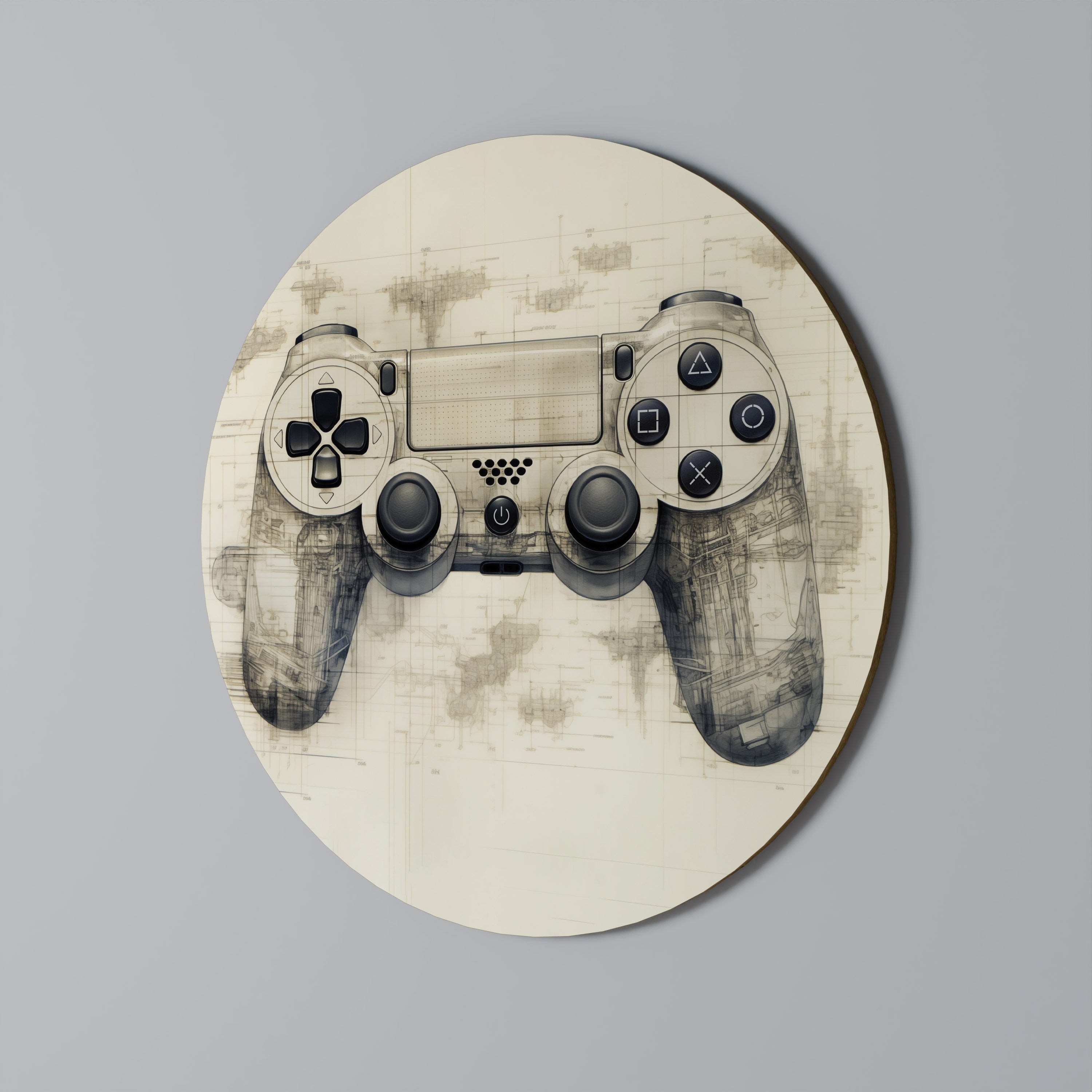 QUANTUM QUEST PAD Rund Väggdekoration