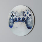 CYBER SCAPE PAD Round Wall Art