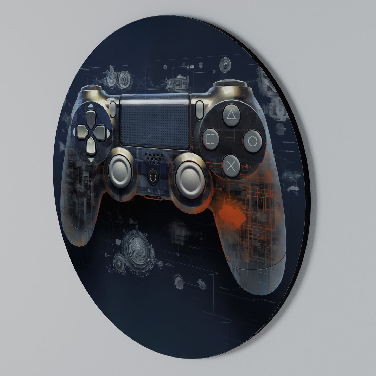 VIRTUAL VELOCITY PAD Rund väggdekor