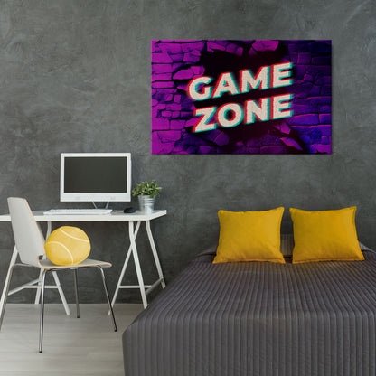 LUMINOUS GAME ZONE Horizontal Canvas Print