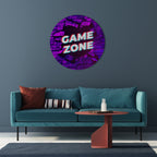 LUMINOUS GAME ZONE Round Wall Art