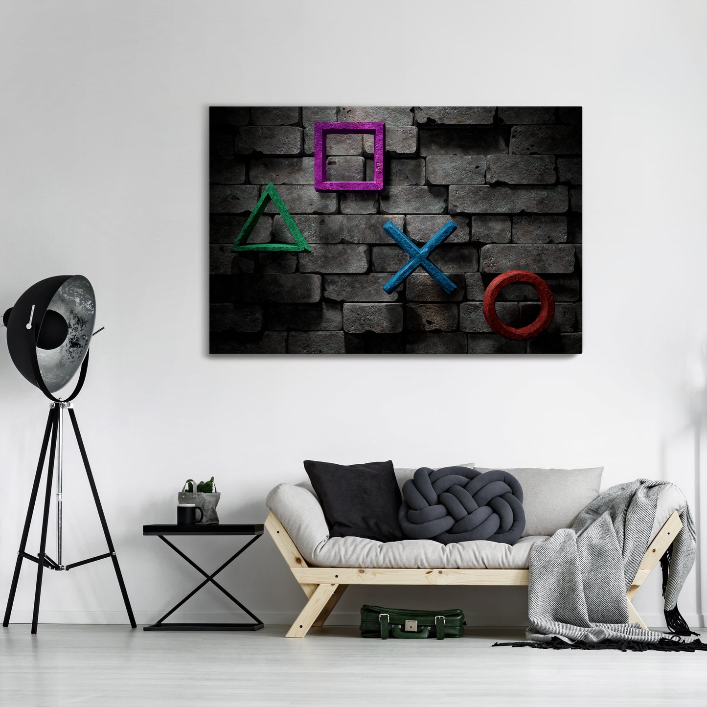 UNDERGOUND CONSOLE ICONS Horizontal Canvas Print