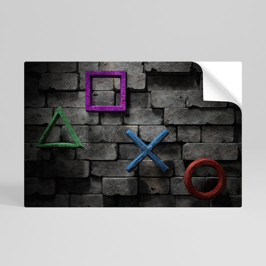 UNDERGOUND CONSOLE ICONS Självhäftande Horisontell Poster