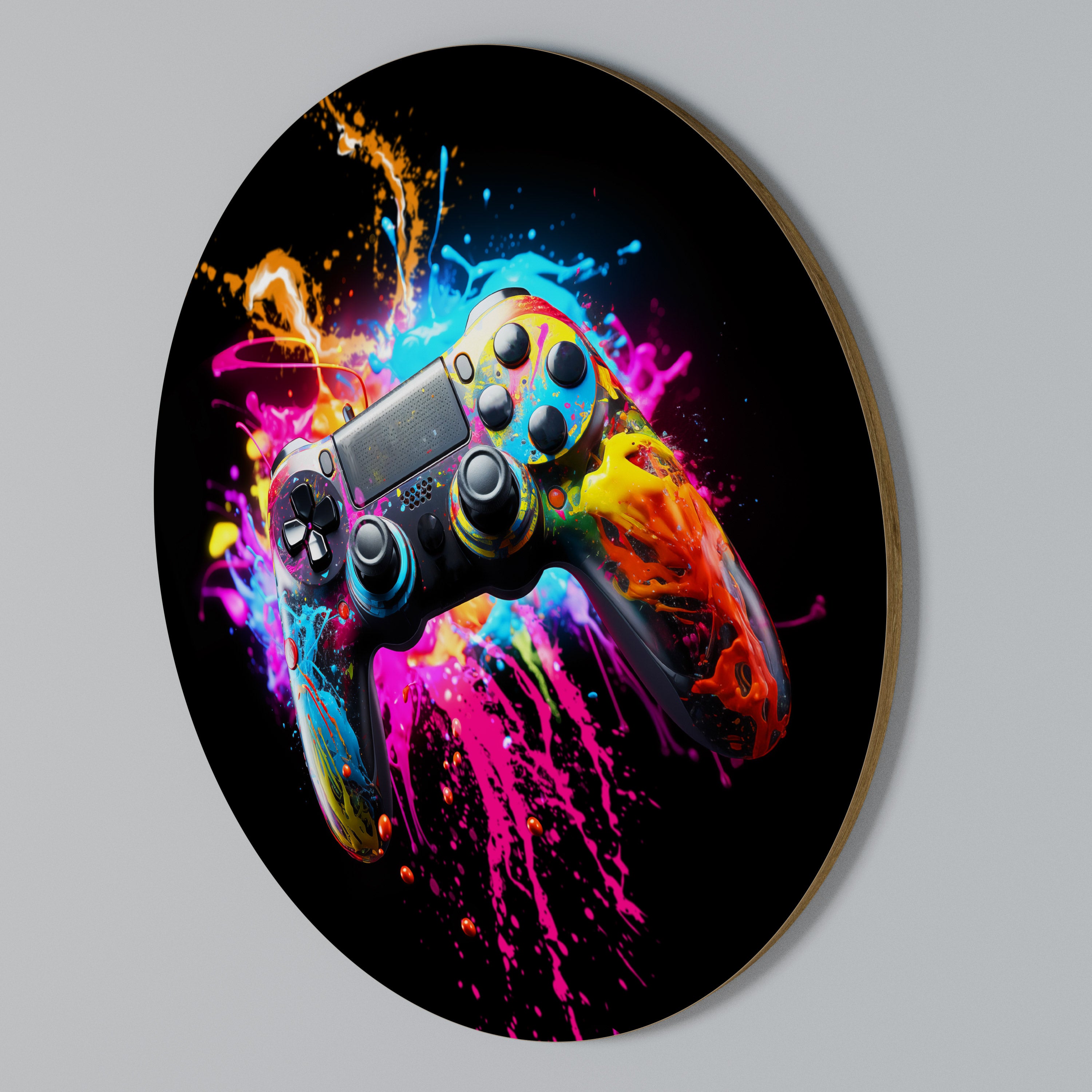 GAMING LUSH Rund väggdekor