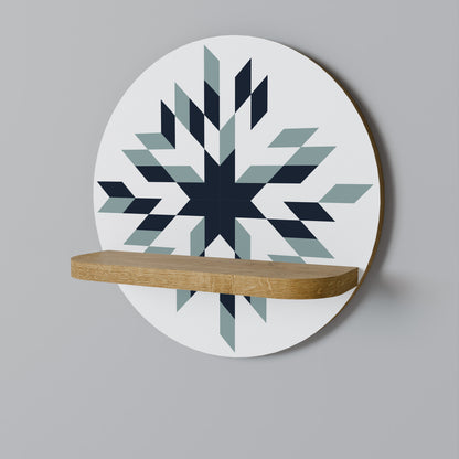 DAWN MOSAIC Rund Konsthylla I Ekeffekt