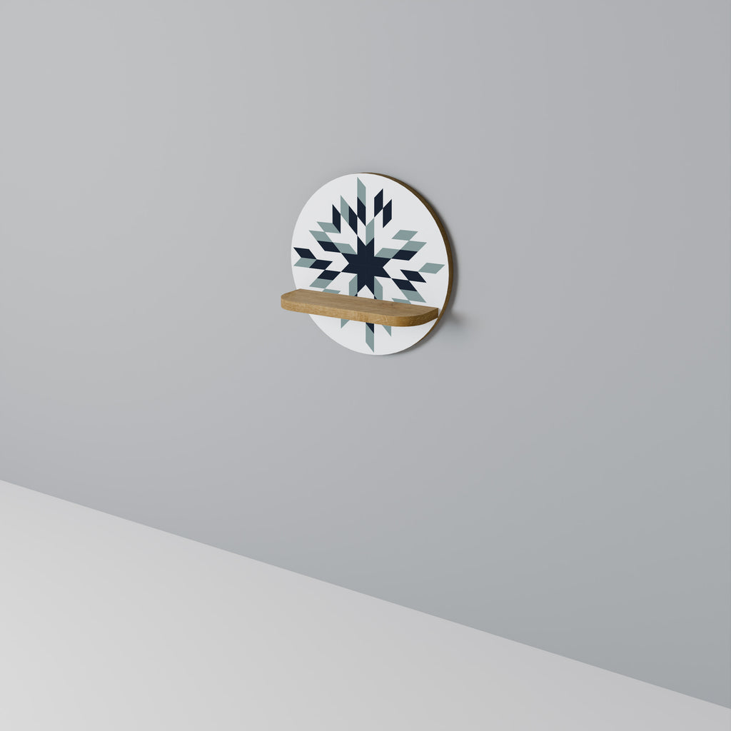 DAWN MOSAIC Rund Konsthylla I Ekeffekt
