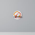 VIBRANT SUMMIT Rund konsthylla i svart finish