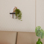 LEAF ON THE TOP Oval Art Shelf In Black Finish