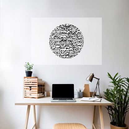 LUNAR LOOM horisontell affisch med självhäftande motiv