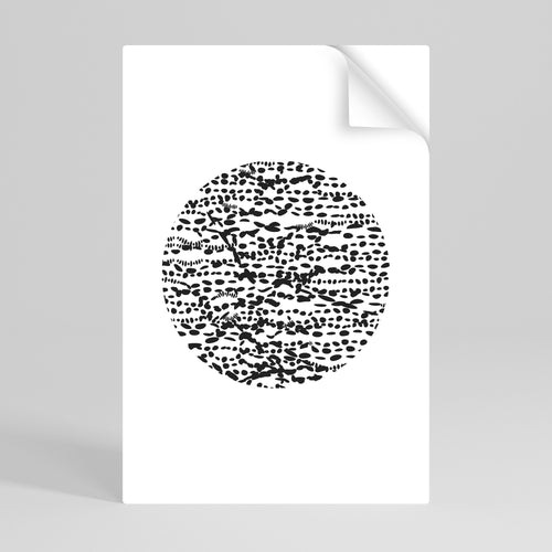 LUNAR LOOM Självhäftande Vertikal Poster