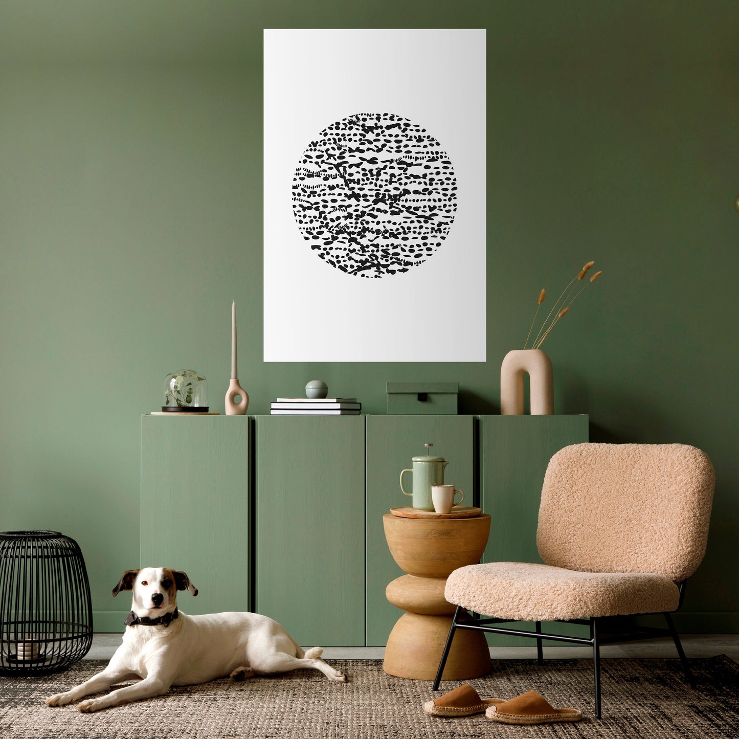 LUNAR LOOM Peel and Stick Vertical Poster