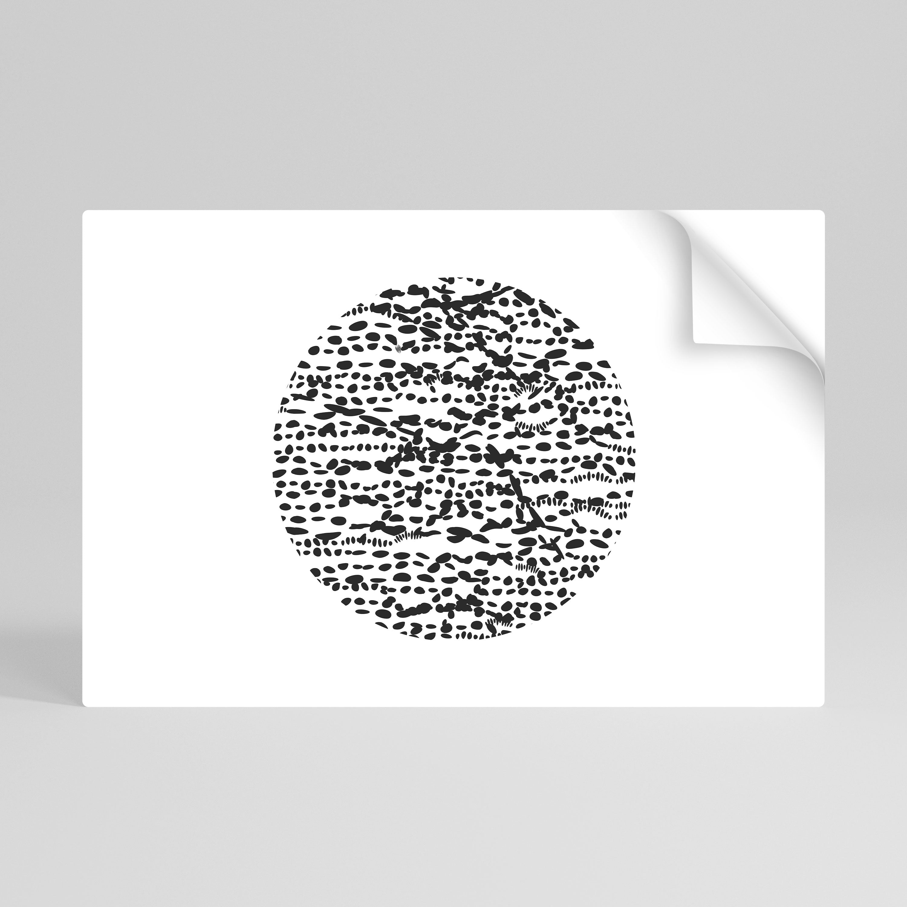 LUNAR LOOM horisontell affisch med självhäftande motiv