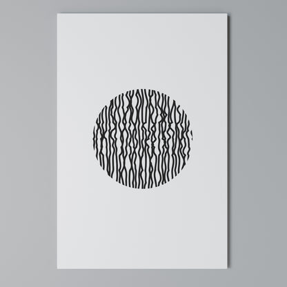 LUNA LINES Vertical Canvas Print