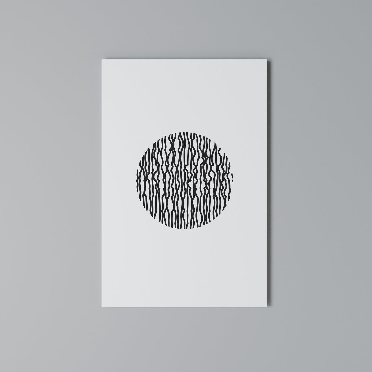 LUNA LINES Vertical Canvas Print