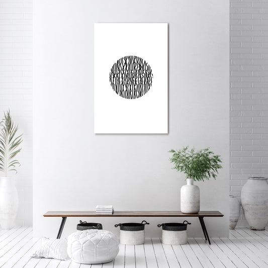 LUNA LINES Vertical Canvas Print