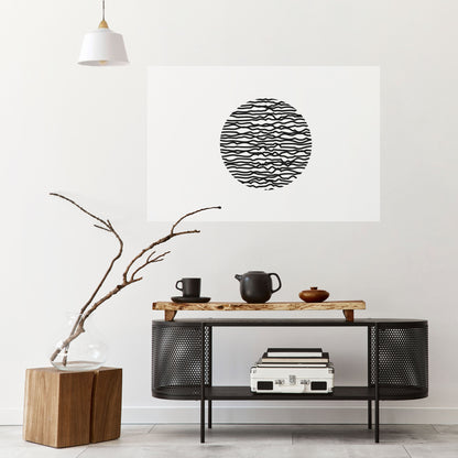 LUNA LINES horisontell affisch med självhäftande motiv