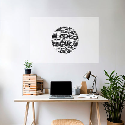 LUNA LINES horisontell affisch med självhäftande motiv