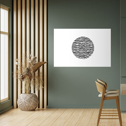 LUNA LINES horisontell affisch med självhäftande motiv