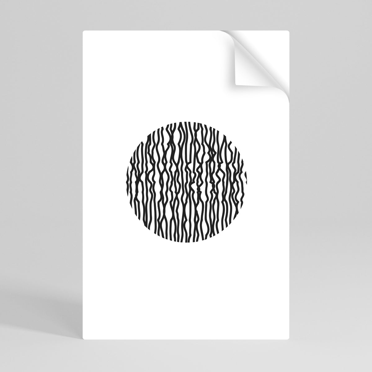 LUNA LINES Självhäftande Vertikal Poster