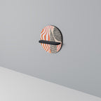 SUBLIME SYNTHESIS Oval Art Shelf In Black Finish