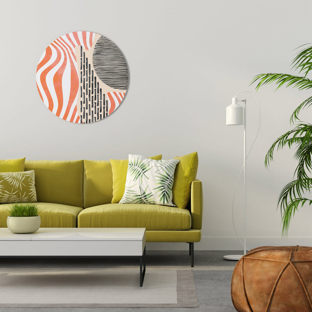 SUBLIME SYNTHESIS Rund Väggkonst