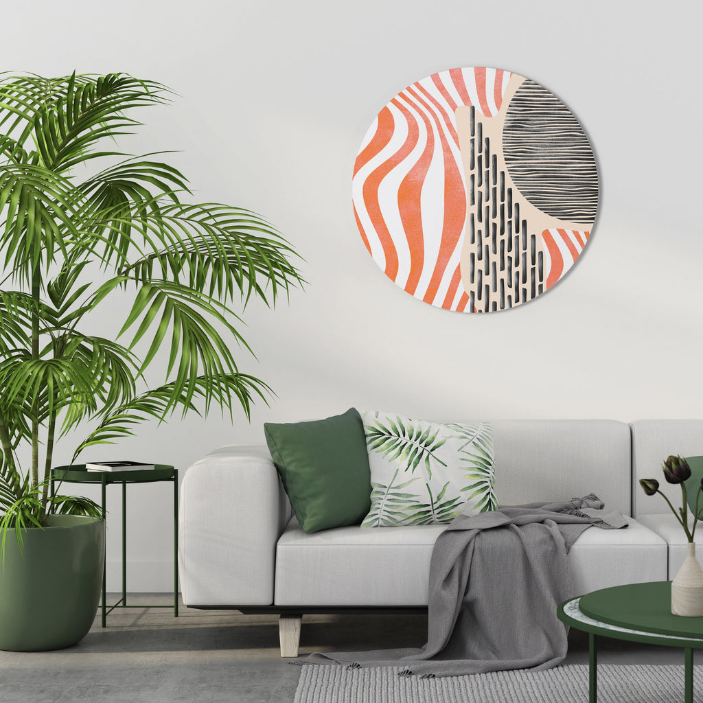 SUBLIME SYNTHESIS Rund Väggkonst