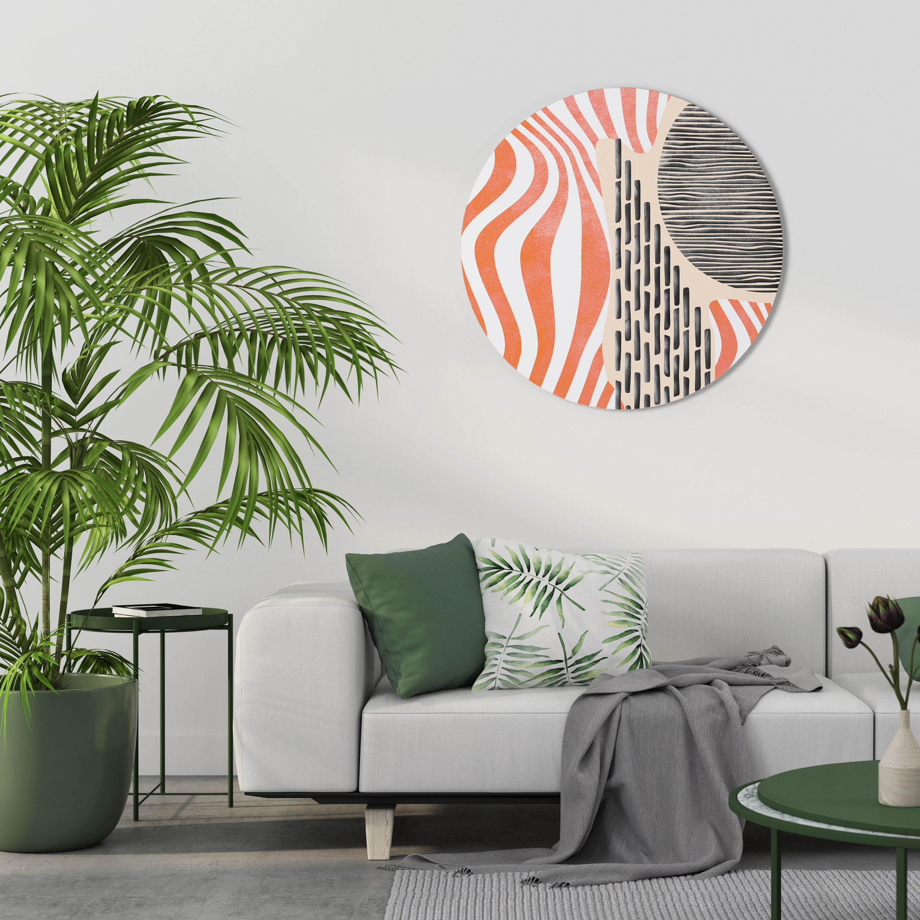 SUBLIME SYNTHESIS Rund Väggkonst