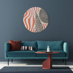 SUBLIME SYNTHESIS Round Wall Art