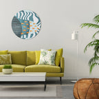 SHROUDED SHAPES Round Wall Art